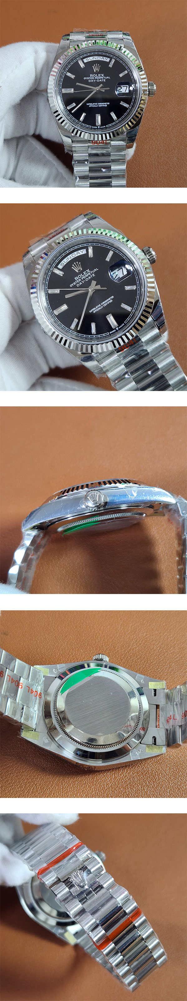 【XT工場】 ロレックスレプリカ時計 デイデイトコピー 40mm ブラック 228239A 2年無料保証 